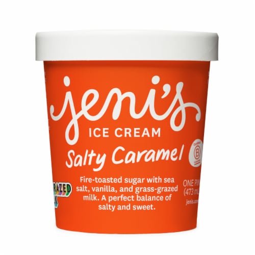 Jeni's Salty Caramel Ice Cream Perspective: front