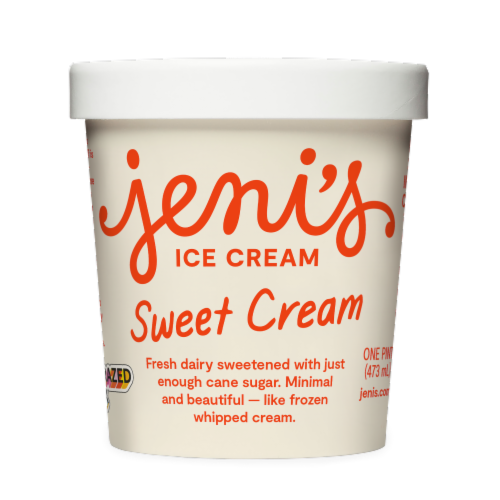 Jeni's Sweet Cream Perspective: front