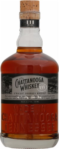 Chattanooga Whiskey 111 Tennessee High Malt Bourbon Whiskey Perspective: front
