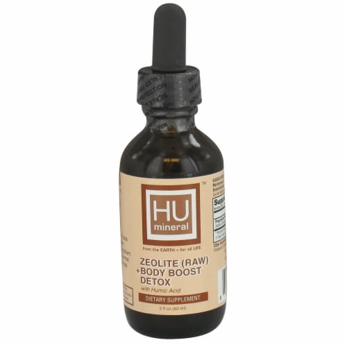 HU Mineral™ Zeolite (Raw) + Body Boost Detox Dietary Supplement Perspective: front