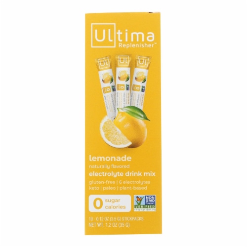 Ultima Replenisher - Elctrlyt Drink Mx Lemonade - Case of 6-10 CT Perspective: front