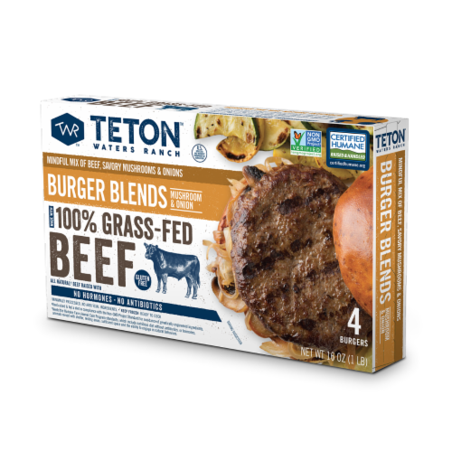 Teton Waters Ranch Mushroom and Onion Burger Blends Perspective: front