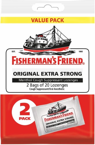 Fisherman's Friend Extra Strong Lozenges Perspective: front