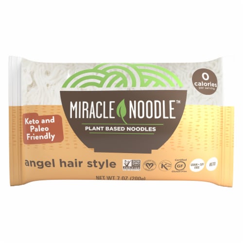 Miracle Noodle Plant-Based Angel Hair Perspective: front