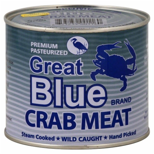 Great Blue Lump Crab Meat Perspective: front