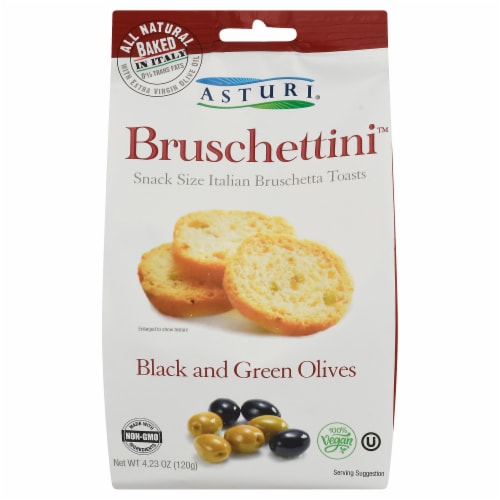 Asturi Bruschettini Black and Green Olives Perspective: front