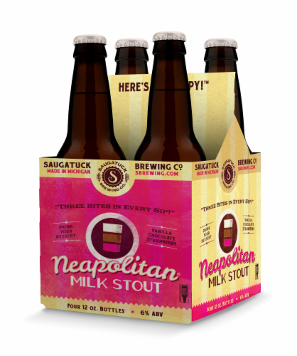 Saugatuck Brewing Co. Neapolitan Milk Stout Perspective: front
