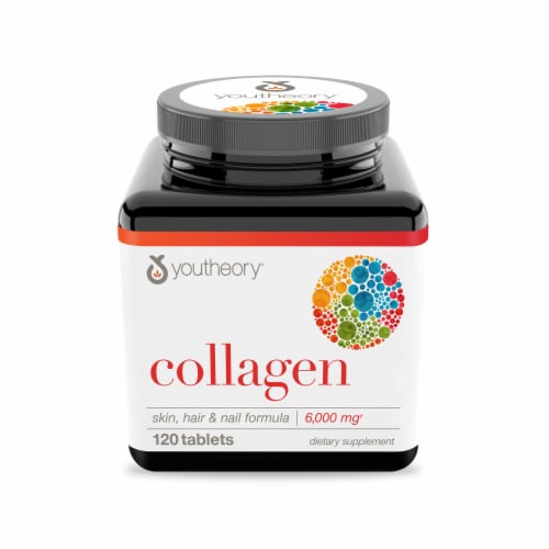 Youtheory Collagen with Vitamin C Tablets Perspective: front