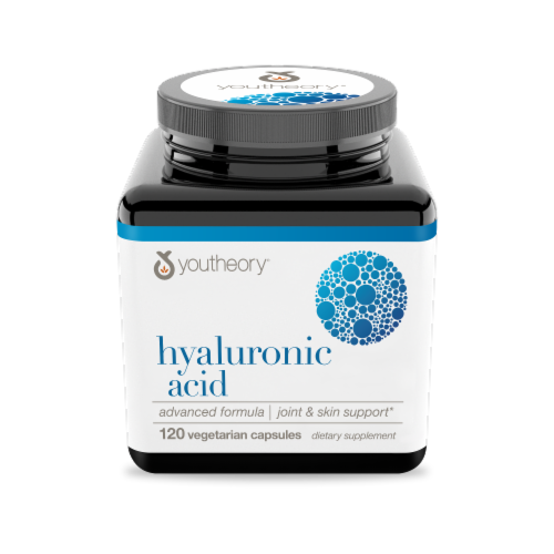 Youtheory® Hyaluronic Acid Advanced Formula Anti-Aging Tablets Perspective: front
