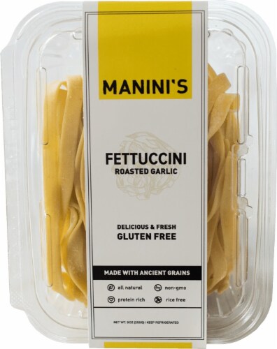 Manini's Gluten Free Roasted Garlic Fettucini Perspective: front