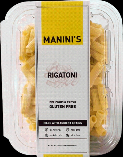 Manini's Gluten Free Rigatoni Perspective: front