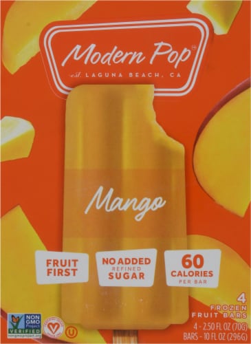 Modern Pop Mango Fruit Bars Perspective: front