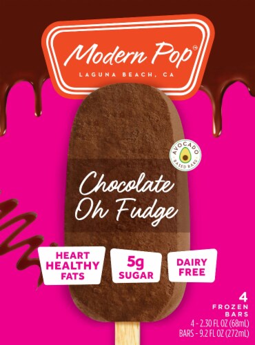 Modern Pop™ Chocolate Oh Fudge Frozen Bars Perspective: front