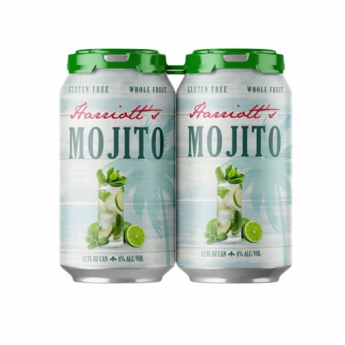 Harriott’s Mojito 8% ABV Gluten-Free Perspective: front