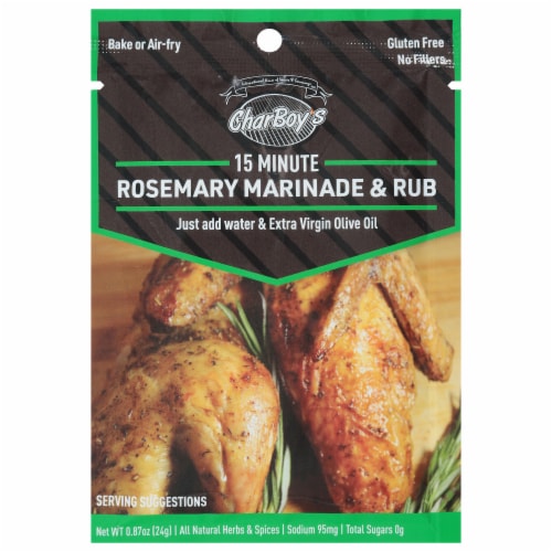 Charboy's 15-Minute Rosemary Marinade & Rub Perspective: front