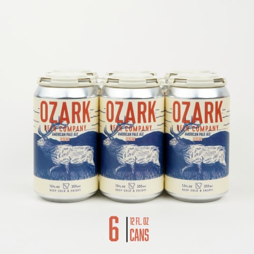 Ozark Beer Company American Pale Ale Craft Beer Perspective: front