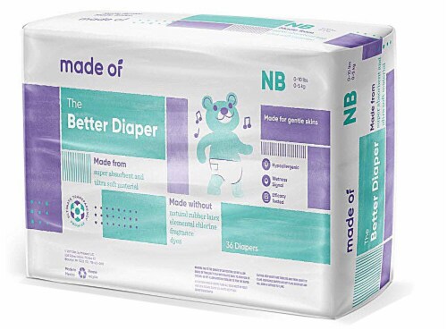MADE OF Newborn Diapers Perspective: front