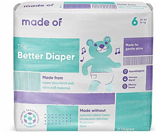 MADE OF Size 6 Diapers Perspective: front