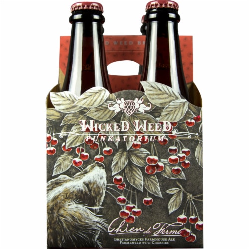 Wicked Weed Brewing Funkatorium Chien De Ferme Farmhouse Ale Perspective: front