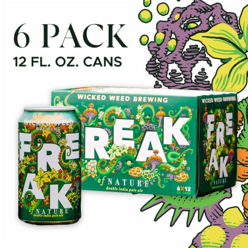 Wicked Weed Brewing Freak of Nature IPA Craft Beer Perspective: front
