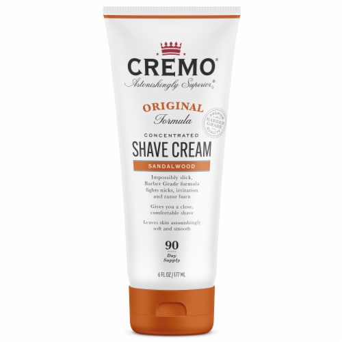 Cremo Original Formula Sandalwood Men's Shave Cream Perspective: front