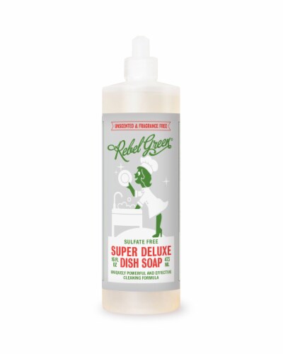 Rebel Green Super Deluxe Unscented Dish Soap Perspective: front