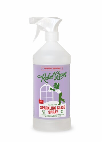 Rebel Green Lavender & Grapefruit Sparkling Glass Spray Perspective: front