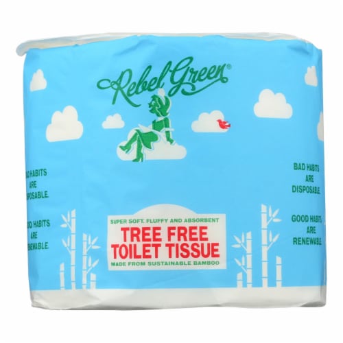 Rebel Green Tree Free Toilet Paper Single Roll Perspective: front