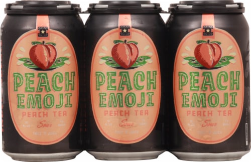 Independence Brewing Peach Emoji Peach Tea Sour Ale Perspective: front