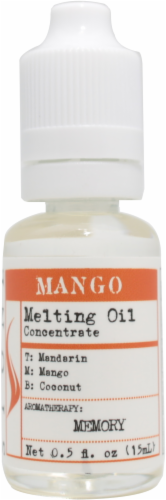 Stone Mango Candle Melting Oil Perspective: front