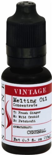 Stone Vintage Candle Melting Oil Perspective: front