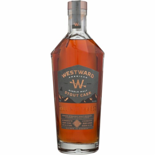 Westward American Single Malt Stout Cask Oregon Whiskey Perspective: front