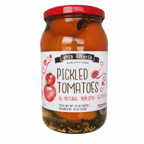 Old World Pickled Tomatoes Perspective: front
