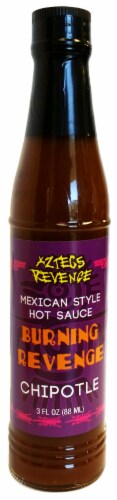 Old World Aztec's Revenge Burning Chipotle Hot Sauce Perspective: front