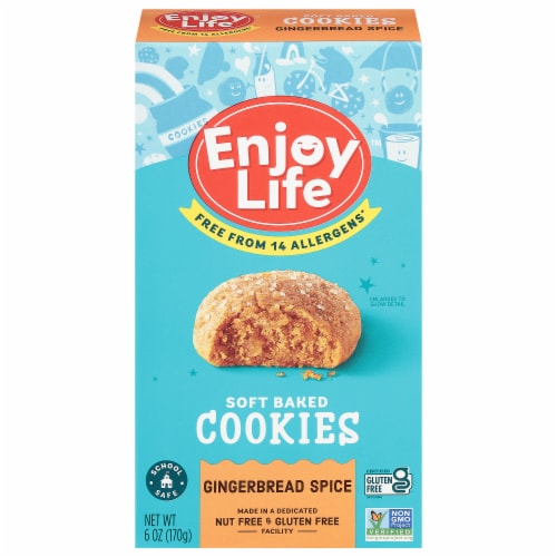 Enjoy Life™ Gingerbread Spice Soft Baked Cookies Perspective: front