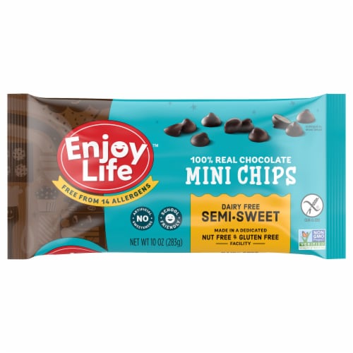 Enjoy Life™ Semi Sweet Mini Chocolate Chips Perspective: front