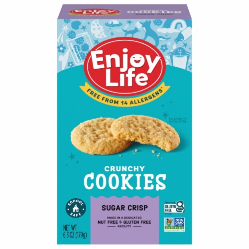 Enjoy Life™ Gluten-Free Crunchy Cookies Sugar Crisps Perspective: front