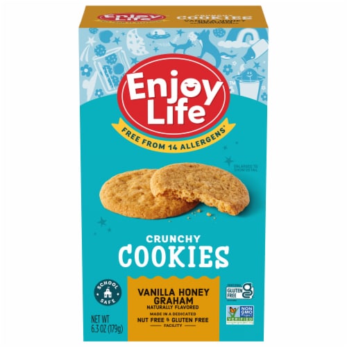 Enjoy Life™ Crunchy Vanilla Honey Graham Cookies Perspective: front