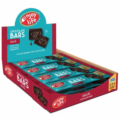 Enjoy Life Dark Chocolate Bars Perspective: front