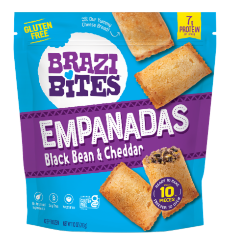 Brazi Bites Black Bean and Cheddar Empanadas Perspective: front