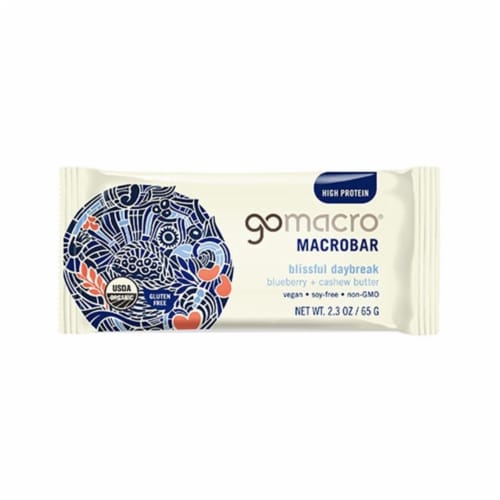 Blueberry + Cashew Butter MacroBar Perspective: front
