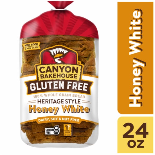 Canyon Bakehouse Heritage Style Honey White Gluten Free Bread Frozen Perspective: front