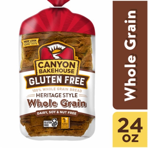 Canyon Bakehouse Heritage Style Whole Grain Gluten Free Bread Large-Sliced Frozen Perspective: front