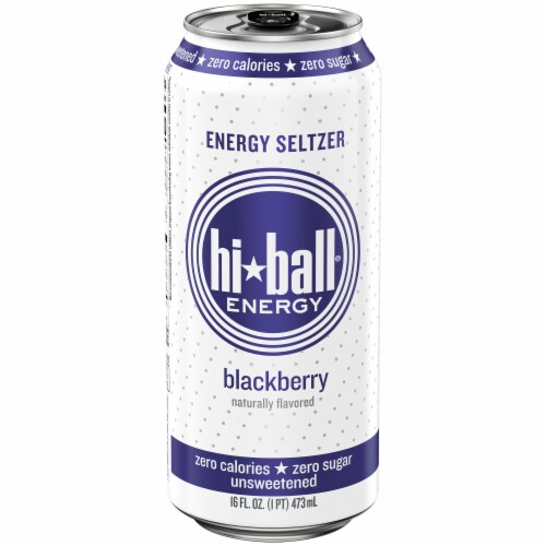 Hi-ball Blackberry Energy Drink Can Perspective: front
