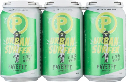 Payette Brewing Co. Urban Surfer Citrus Wheat Beer Perspective: front