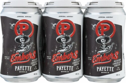 Payette Brewing Co. Embers Mexican Chocolate Porter Beer Cans Perspective: front