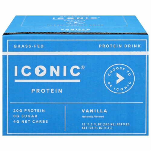 Iconic Protein Powder, Vanilla Bean - 1 lb