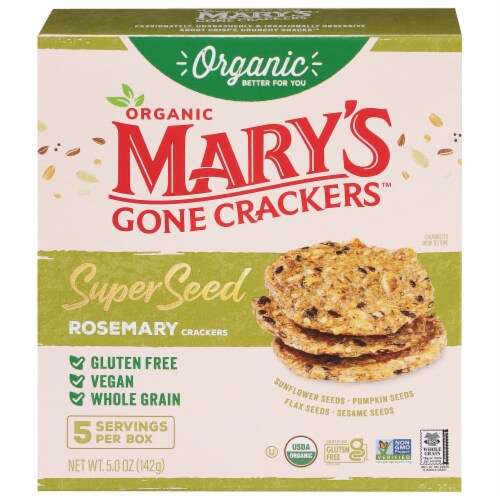 Mary's Gone Crackers™ Rosemary Super Seed Crackers Perspective: front