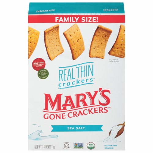 Mary's Gone Crackers™ Sea Salt Real Thin Crackers Perspective: front
