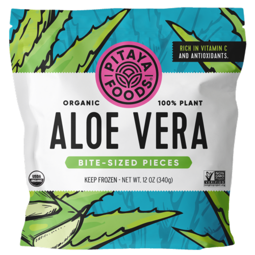 Pitaya Foods® Organic Aloe Vera Bite Sized Pieces Perspective: front